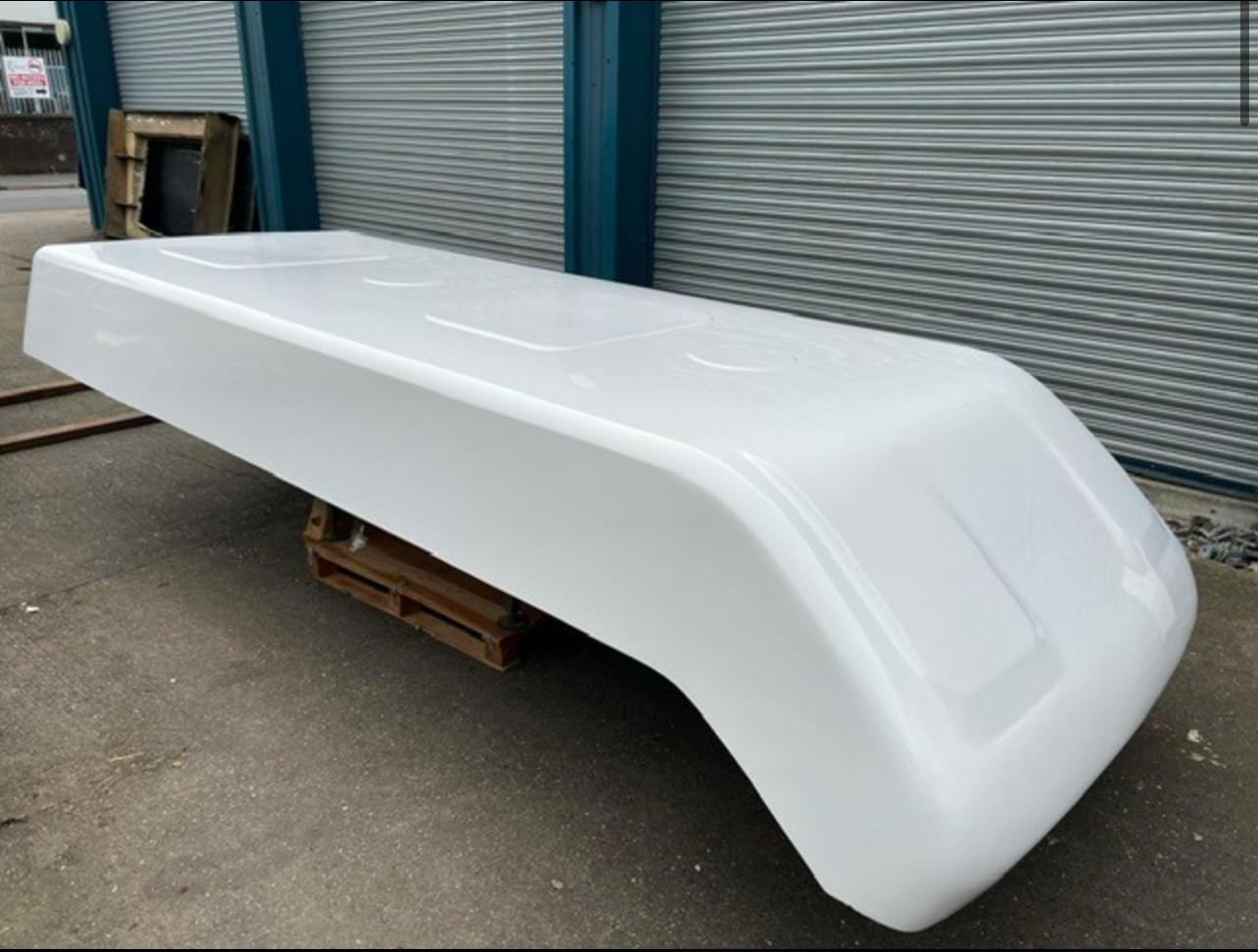 GRP roof fitted on white Peugeot Boxer